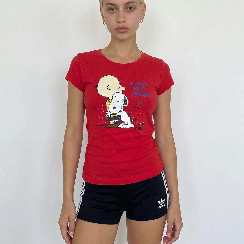 Vintage Peanuts Snoopy & Charlie Brown Graphic Tee (S)